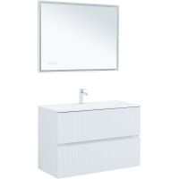 Товар: Тумба под раковину Aquanet Джейн 100 313288 подвесная Белая матовая - фото 8 Тумба под раковину Aquanet Джейн 100 313288 подвесная Белая матовая — фото 8, Мебель для ванной