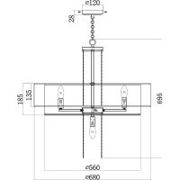 Товар: Подвесной светильник Maytoni Modern Impressive MOD151PL-05G Белый Золото - фото 6 Подвесной светильник Maytoni Modern Impressive MOD151PL-05G Белый Золото — фото 6, Подвесные светильники
