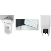 Унитаз компакт Ceruttispa Stella GW Tornado CT10096 с бачком и сиденьем Микролифт — фото 4, Напольные унитазы