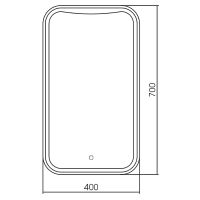 Зеркало Silver Mirrors Турин 40 LED-00002501 с подсветкой с сенсорным выключателем и диммером — фото 11, Зеркала в ванную комнату