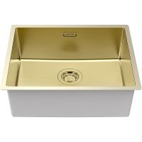 Кухонная мойка Paulmark Lassan 54 Uni LA54-LG Светлое золото — фото 2, Кухонные мойки