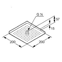 Верхний душ Kludi A-Qa 6653005-00 Хром — фото 2, Верхние души