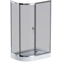 Душевой уголок AM.PM Like Solo Slide 120x80 W83UG-302U120CG профиль Хром глянцевый стекло тонированное — фото 7, Асимметричные душевые уголки