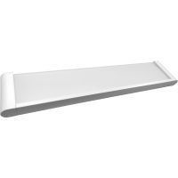 Стеклянная полка Altasan Лотос ЛТ70БМ Белая матовая — фото 1, Полки для ванной и душа