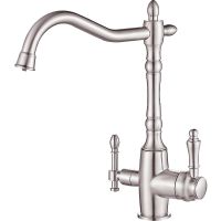 Смеситель для кухни ZorG Steel Hammer SH 812 SATIN Сатин — фото 1, Смесители для кухни