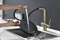 Смеситель для кухни Paulmark Serpentine Se213222-BR Бронза — фото 4, Смесители для кухни