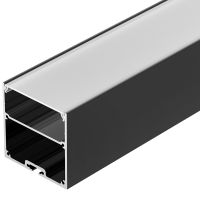 Профиль алюминиевый Arlight Line 038451 накладной Черный — фото 1, Профили для светодиодных лент