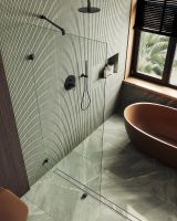 Товар: Душевая перегородка Maybah Glass MGD-259-6 790x1950 коннектор стена-стекло Черный стекло прозрачное - фото 4 Душевая перегородка Maybah Glass MGD-259-6 790x1950 коннектор стена-стекло Черный стекло прозрачное — фото 4, Душевые перегородки