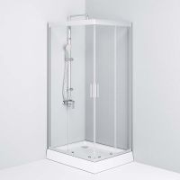 Товар: Душевой уголок AM.PM Gem 100х80 W90G-404-100280-MT профиль Хром матовый стекло прозрачное - фото 5 Душевой уголок AM.PM Gem 100х80 W90G-404-100280-MT профиль Хром матовый стекло прозрачное — фото 5, Душевые уголки