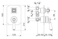 Смеситель для душа Migliore Ermitage 18633 Золото — фото 2, Смеситель для душа
