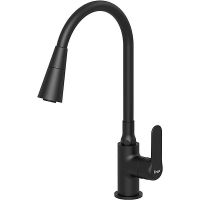 Смеситель для кухни Frap H17-6 F4417-6 Черный матовый — фото 1, Смесители для кухни