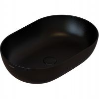 Раковина-чаша Globo T-Edge 54 B6O54.AR Черная матовая — фото 1, Раковины накладные
