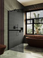 Товар: Душевая перегородка Maybah Glass MGD-735-6ш 890x1950 в широком профиле Черный стекло графитовое - фото 2 Душевая перегородка Maybah Glass MGD-735-6ш 890x1950 в широком профиле Черный стекло графитовое — фото 2, Душевые перегородки