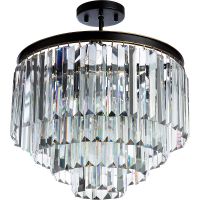 Люстра Divinare Nova 3001/01 PL-9 Прозрачная Черная — фото 1, Люстры