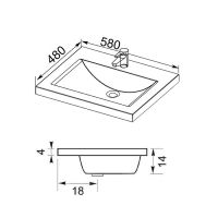 Товар: Тумба с раковиной Aquanet Верона 58 212876 Белая - фото 8 Тумба с раковиной Aquanet Верона 58 212876 Белая — фото 8, Мебель для ванной