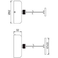 Сушилка для белья Haiba HB120 Хром — фото 5, Аксессуары для ванной