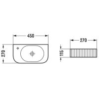 Раковина Vincea 45 L VBS-503 Белая — фото 3, Мини-раковины