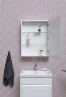 Зеркальный шкаф Aquanet Палермо 60 203939 Белый — фото 10, Зеркальные шкафы в ванную