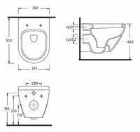 Унитаз биде beWash Vettern 82323601 подвесной Белый глянец с сиденьем Микролифт — фото 5, Унитазы
