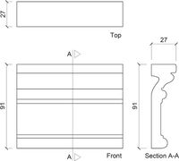 Молдинг Европласт 1.51.347 2000x91x27 мм — фото 3, Молдинги