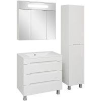 Зеркальный шкаф Aqua de Marco Olivia 80 1080COLI с подсветкой Белый — фото 4, Зеркальные шкафы в ванную