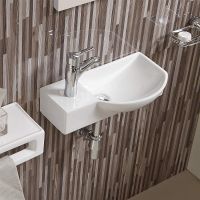 Раковина WeltWasser Aisbach 7950 GL-WT L 50 10000008692 Белая глянцевая — фото 3, Мини-раковины