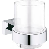 Стакан для зубных щеток Grohe Essentials Cube 40755001 Хром — фото 1, Стаканы для зубных щеток