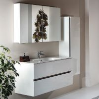 Тумба под раковину Boheme Armadi Art Vallessi 120 837-120-W подвесная Белая — фото 2, Мебель для ванной