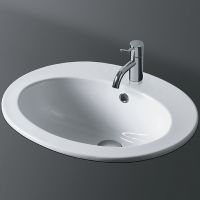 Раковина Simas Top E Lavabi D Arredo 54 S52bi*1 Белая — фото 1, Раковины встраиваемые сверху