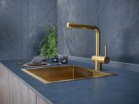 Смеситель для кухни Paulmark Dosse Do214418-BG Брашированное золото — фото 2, Смесители для кухни