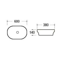 Товар: Раковина-чаша beWash 60 BK6038CT000 Белый глянец - фото 2 Раковина-чаша beWash 60 BK6038CT000 Белый глянец — фото 2, Раковины