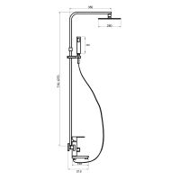 Товар: Душевая система Ростовская Мануфактура Сантехники SUS125-009DK Нержавеющая сталь - фото 5 Душевая система Ростовская Мануфактура Сантехники SUS125-009DK Нержавеющая сталь — фото 5, Душевое оборудование. Душевая программа