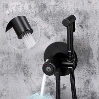 Гигиенический душ со смесителем Gappo G7288-6 с термостатом Черный матовый — фото 8, Гигиенические души