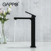 Товар: Смеситель для раковины Gappo G17-6 G1017-62 Черный матовый - фото 8 Смеситель для раковины Gappo G17-6 G1017-62 Черный матовый — фото 8, Смесители