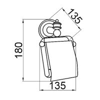 Товар: Держатель туалетной бумаги Boheme Vogue Nero 10181 с крышкой Хром - фото 2 Держатель туалетной бумаги Boheme Vogue Nero 10181 с крышкой Хром — фото 2, Держатели туалетной бумаги