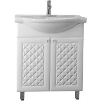 Тумба под раковину Style Line Канна 75 ЛС-00002283 Белый глянец — фото 1, Тумбы под раковину