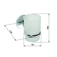 Держатель для стакана Bemeta Alfa 102410012 Хром — фото 2, Прочие аксессуары и комплектующие