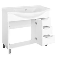 Товар: Тумба под раковину Style Line Жасмин 100 Белый глянец - фото 2 Тумба под раковину Style Line Жасмин 100 Белый глянец — фото 2, Мебель для ванной