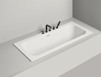 Ванна из искусственного камня Salini Orlanda Axis Kit 190х80 103321M Белая матовая — фото 4, Ванны из искусственного камня