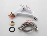 Смеситель для кухни Frap H45 F4545 Белый Хром — фото 5, Смесители для кухни