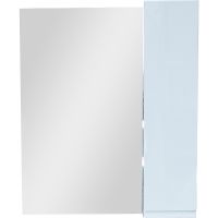 Зеркало со шкафом Bellezza Асти 70 R 4616311021014 Белое — фото 1, Зеркальные шкафы в ванную