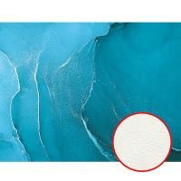 Фреска Ortograf Fluid art 33643 Фактура флок FLK Флизелин (3,5*2,7) Голубой/Серебряный, Абстракция — фото 1, Фрески