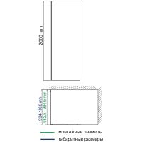 Товар: Душевая стенка WasserKRAFT Aisch 100 55P10-RP100 профиль Золото матовое стекло прозрачное - фото 11 Душевая стенка WasserKRAFT Aisch 100 55P10-RP100 профиль Золото матовое стекло прозрачное — фото 11, Боковые стенки