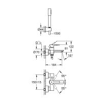 Товар: Смеситель для ванны Grohe Lineare 33850001 Хром - фото 4 Смеситель для ванны Grohe Lineare 33850001 Хром — фото 4, Смесители