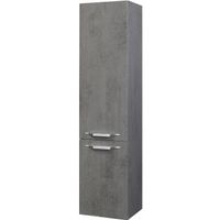 Шкаф пенал Bellezza Луиджи 35 L 4629204182426 подвесной Серый — фото 1, Пеналы для ванной комнаты