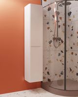 Шкаф пенал Эстет Kare Luxe 35 R ФР-00006002 подвесной Белый — фото 3, Пеналы для ванной комнаты