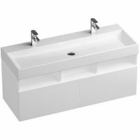 Тумба под раковину Ravak SD Natural 120 X000001053 подвесная Белая глянцевая — фото 1, Тумбы под раковину