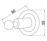 Товар: Крючок Boheme Murano Cristal 10906-CRST-СН Хром - фото 3 Крючок Boheme Murano Cristal 10906-CRST-СН Хром — фото 3, Крючки для полотенец