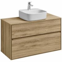 Тумба под раковину Aquaton Либерти 100 1A279601LYC70 подвесная Дуб эльвезия — фото 7, Тумбы под раковину