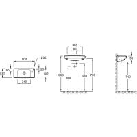 Раковина Jacob Delafon Odeon Up 50 E4701R-00 Белая — фото 5, Мини-раковины